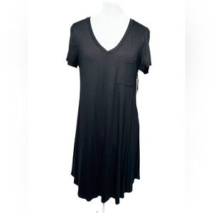 Lulus Better Together Midnight Black Shirt Dress Sz L, NWT